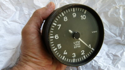 Porsche VDO 10K Mechanical Magnetic Tachometer (1:4 Drive Ratio) - Photo 5