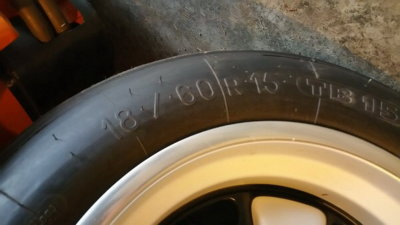 914-6 GT Front Tire / Michellin 18 / 60R15 TB15 Course - Photo 3