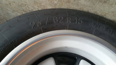 914-6 GT Rear Tire / Michellin 23 / 62R15 TB15 Course - Photo 2