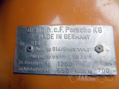 1970 Porsche 914-6 sn 914.043.0268 20150228 The Samba Holland - Photo 49.jpg