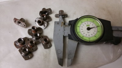M6 x 1.25 - Tab Base, Weld Tee-Nuts, 2 Projections - Photo 1