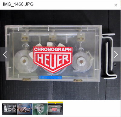 Heuer Pocket Timer Plexiglass Case / Janos (Belgium) Photo 5