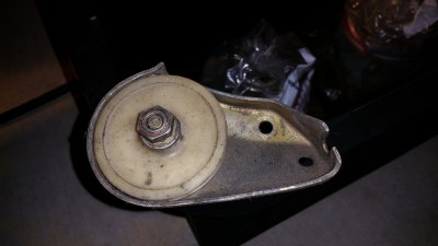 Clutch Cable Pulley and Bracket, Used