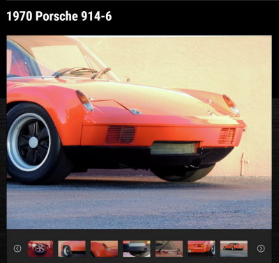 1970 Porsche 914-6 GT, sn 914.043.0595 Recreation, 2015/Mar Auction Asking $140,000 (DNS)