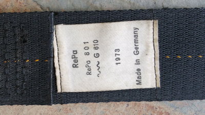 1973 Porsche REPA Racing Harness, pn 801, OEM - Photo 64
