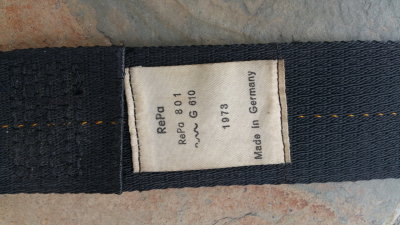 1973 Porsche REPA Racing Harness, pn 801, OEM - Photo 63