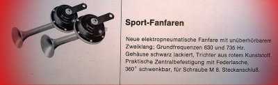 BOSCH Sport-Fanfaren Dual-Tone Electric Horns