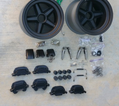911 RSR Brake Calipers Parts and 917 V-Spoke Magnesium Wheels ALL PARTS OEM - Photo 2