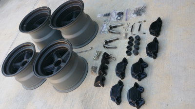 911 RSR Brake Calipers Parts and 917 V-Spoke Magnesium Wheels ALL PARTS OEM - Photo 3