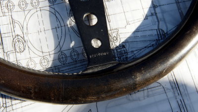 Joe Siffert / Solar Productions Momo Italy Prototipo Leather Covered Steering Wheel - Photo 4
