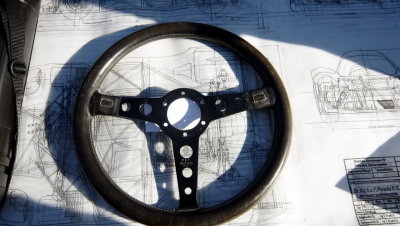 Joe Siffert / Solar Productions Momo Italy Prototipo Leather Covered Steering Wheel - Photo 2