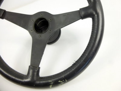 Porsche 911 - Moto-Lita 365mm Racing Leather Steering Wheel, 3 Solid-Spoke - Photo 7