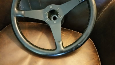 365mm Moto-Lita 3-Solid Spoke Leather Steering Wheel - Photo 3