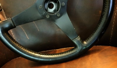 365mm Moto-Lita 3-Solid Spoke Leather Steering Wheel - Photo 8