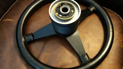 365mm Moto-Lita 3-Solid Spoke Leather Steering Wheel - Photo 16