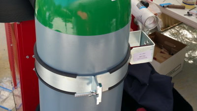 9 Inch Steel Gas Bottle Cylinder Clamp Modification - Photo 2