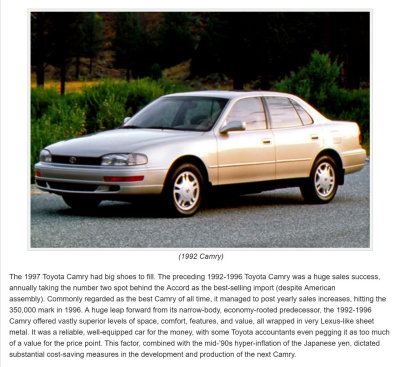1992-1996 Toyota Camry