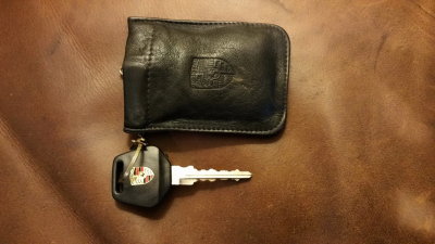 Porsche Dealer Issued Key Leather Pouch (1975) - Photo 1