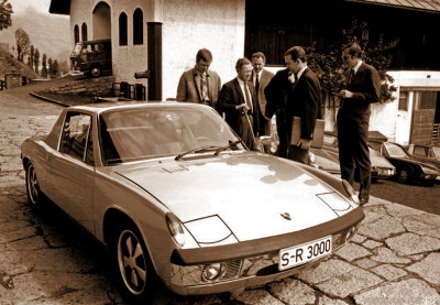 (circa 1969) Dr. Ferry Porsche 60th Birthday Present, a 914 fitted with a 908 race engine