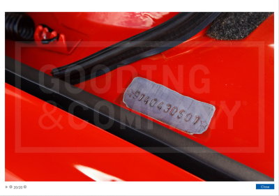 70' Porsche 914-6, sn 914.043.0501 - 2017/Jan Sold $99,000