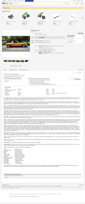 70' Porsche 914-6, sn 914.043.2125 - 2017/Jan14 - eBay RNM $55,100