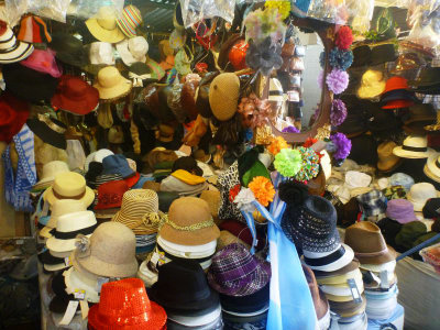 Hats (with Frances in the mirror)