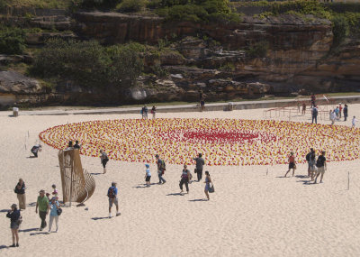 Sculpture on Tamarama Beach