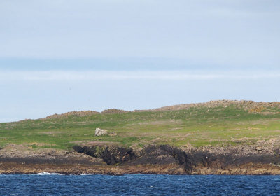 Sign of former habitation on North Rona