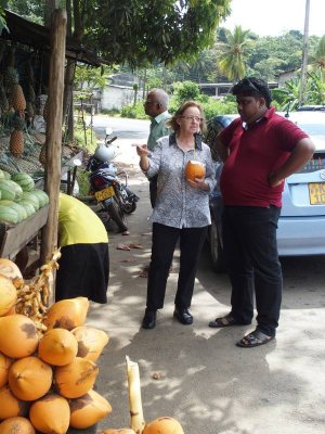3530: Frances with Lasi, our driver and guide