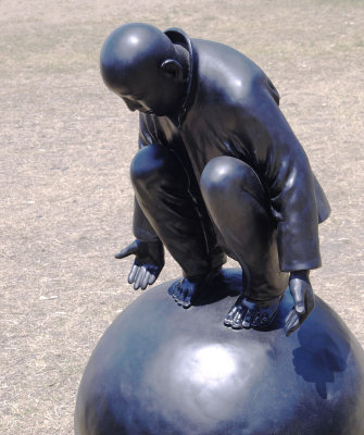 Wang Shugang: #38: Man on ball (one of five)