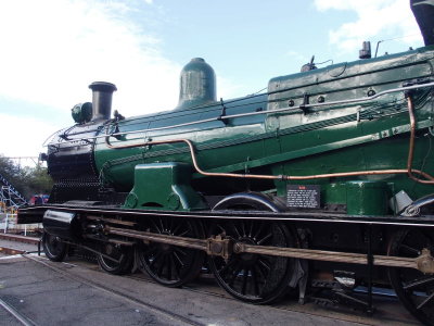 Locomotive 3214 brought out  for visitors to admire
