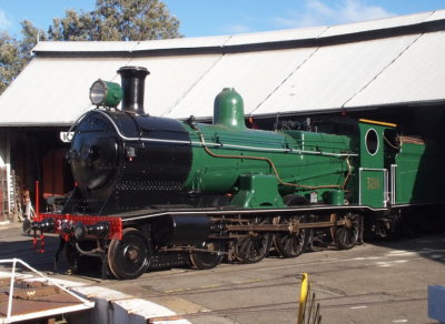Locomotive 3214 brought out  for visitors to admire