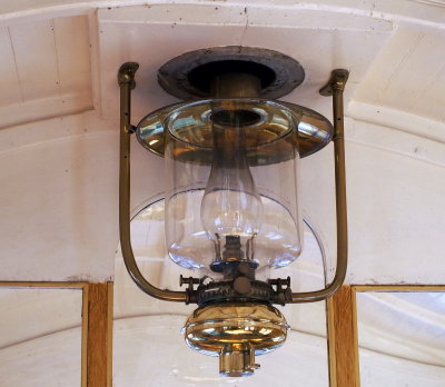 Restored kerosene lighting in steam tram