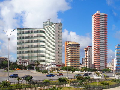 Big buildings in Havana