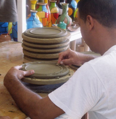 Pottery worker