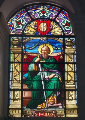 Saint Paul in stained glass