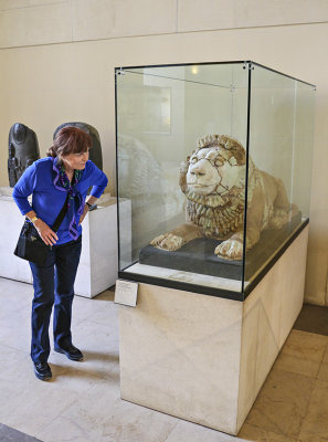 IMG_2888 Carolyn and Mesopotamian Lion.jpg