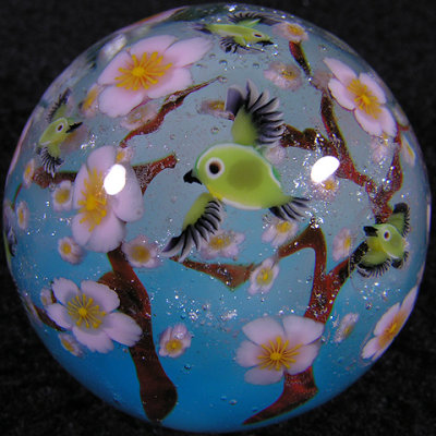 Plum Blossoms and Robins