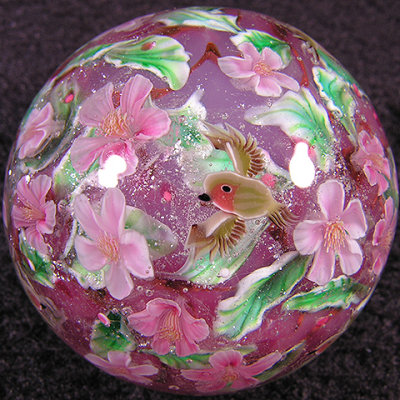 Apple Blossoms and Robins Size: 1.31 Price: SOLD