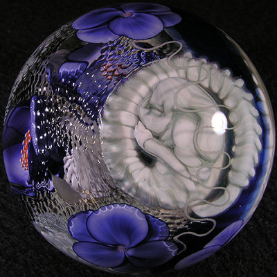 This marble is mind-boggling. Jared created it with FOUR of CA's sections, showing the full life cycle of the Xenomorph.
