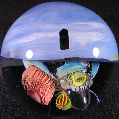 Back in the mid 2000's, Wendy and Josh did a small series of these collabs together, this one with an inner viewing keyhole.