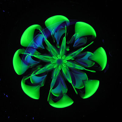 Awesome UV reaction under the black light, Yoshi nailed it.