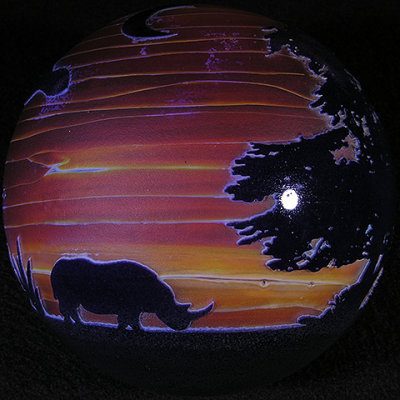 Sunset Rhinos Size: 3.51 Price: SOLD