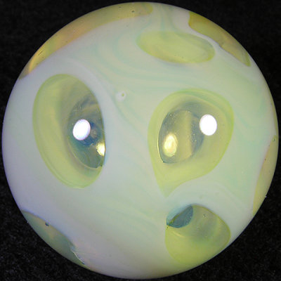The marble is hollow with Slyme windows over fume and then Ian sleeved it and rounded it out