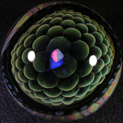 For this marble, James took one of Carlos' scaled sections and added it to the back
