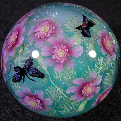 #129: Cosmos and Butterflies Size: 1.34 Price: $350
