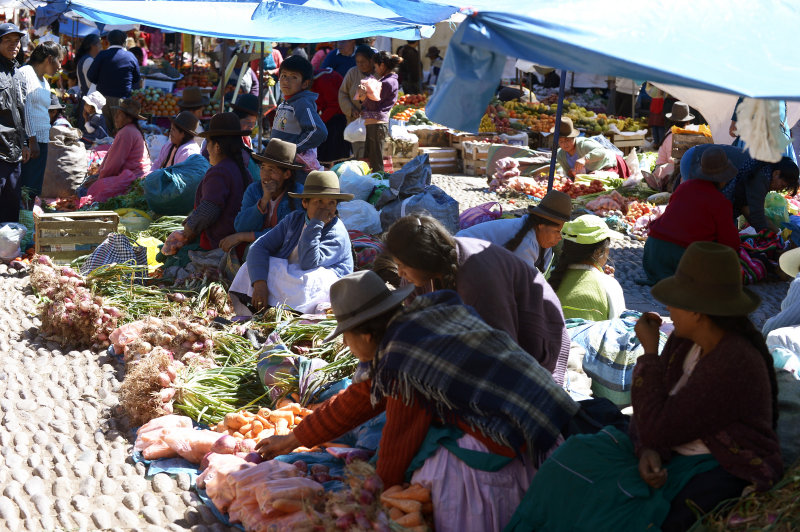 Sunday Pisac market.Peru