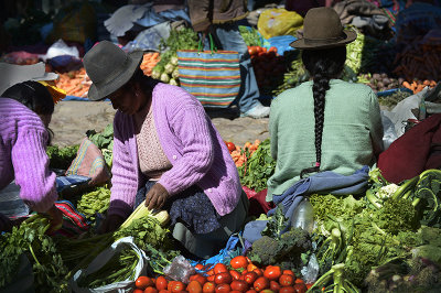 Sunday Pisac market.Peru