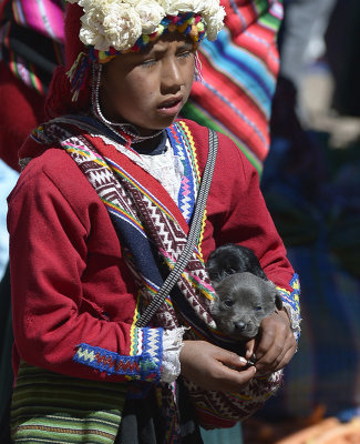 Sunday Pisac market.Peru