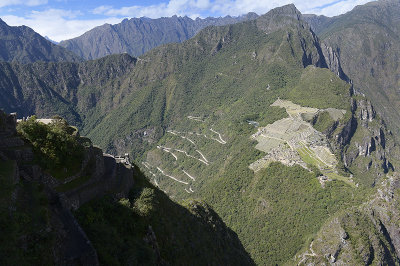 climb down the huayna Picchu